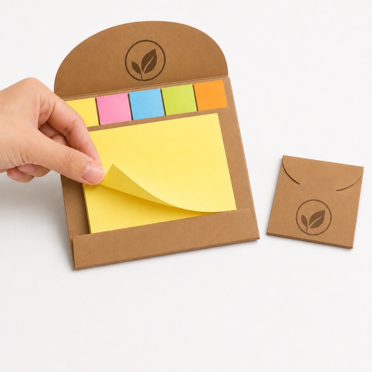 Sticky Note Flag Booklet With Kraft Cover