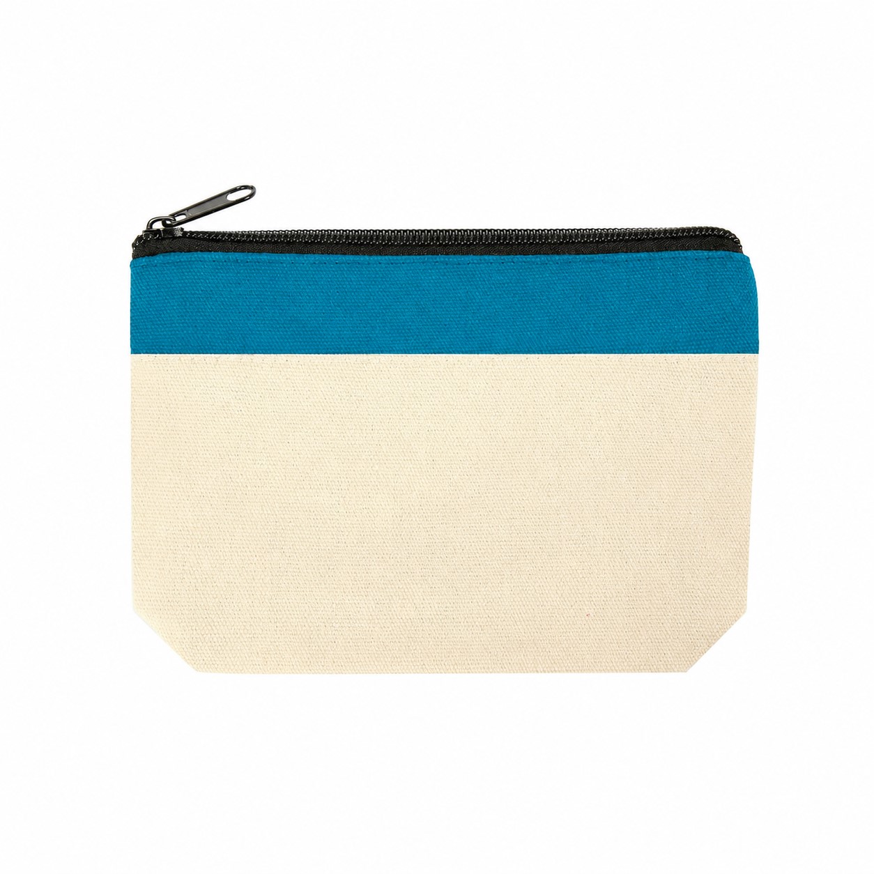 Zippered Storage Travel Pouch — Teal Blue