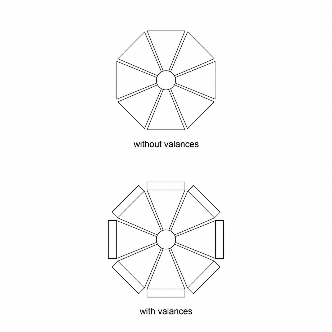 9-Foot Crank Tilt Patio Umbrella — Clear White
