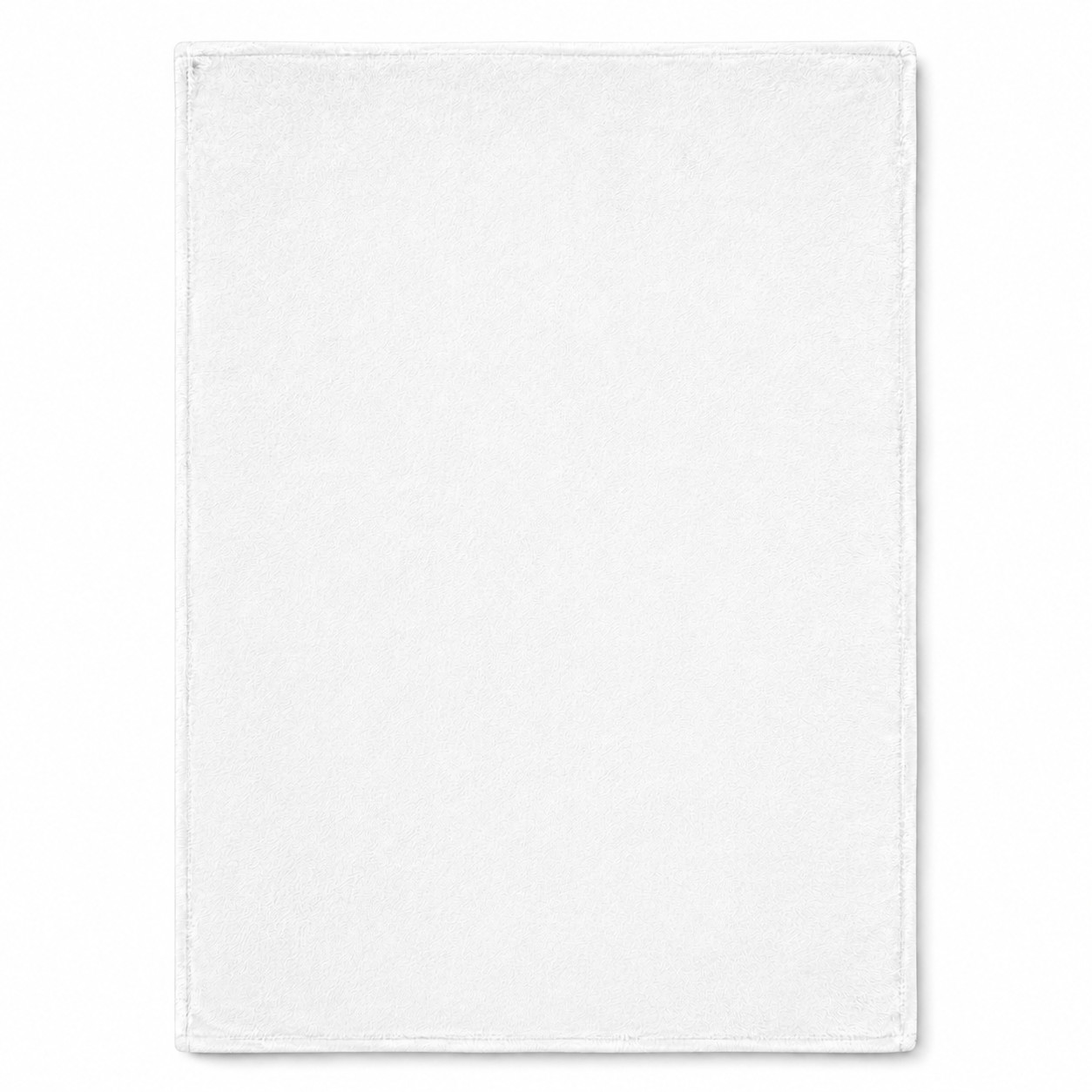 Soft Flannel Travel Blanket — Clear White