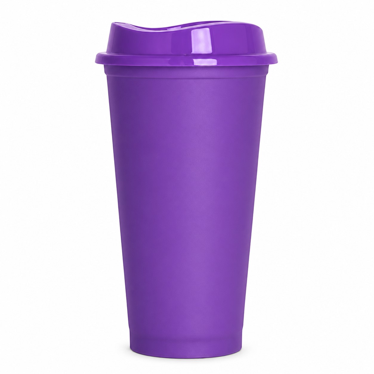 Color Changing 16 Oz Plastic Cup — Purple
