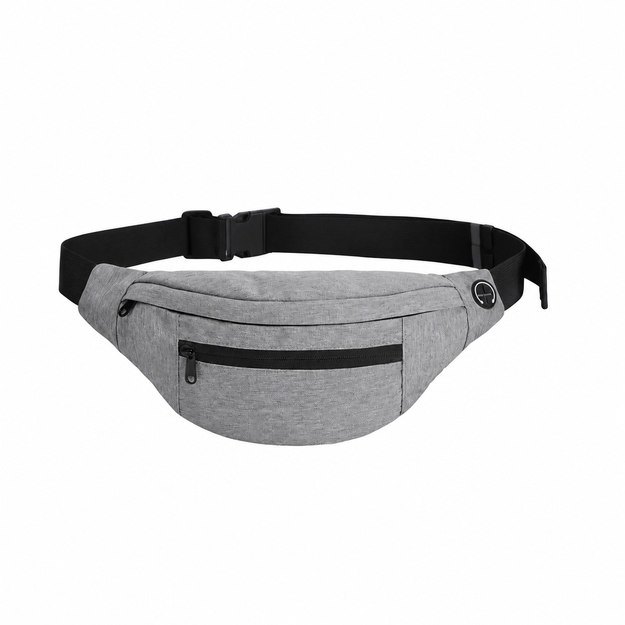 Waterproof Crossbody Belt Bag — Gray