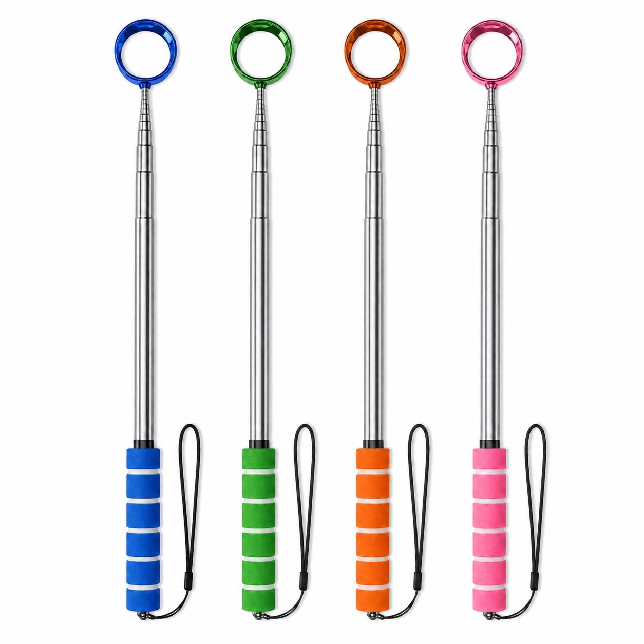 Stainless Steel Golf Ball Retriever With Locking Head