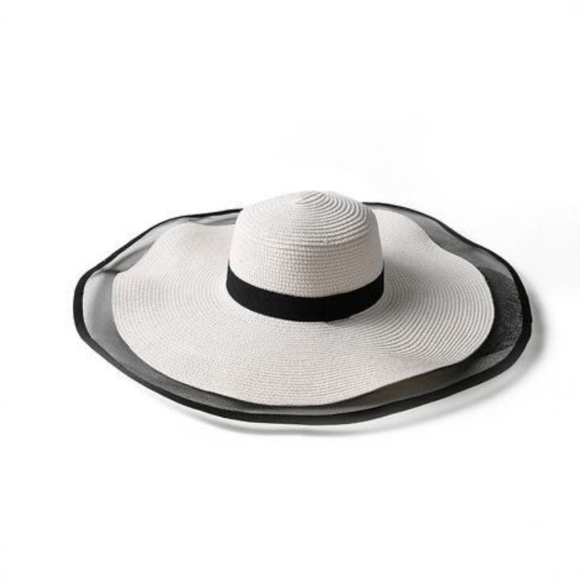 Straw Wide Brim Sun Hat — view 2