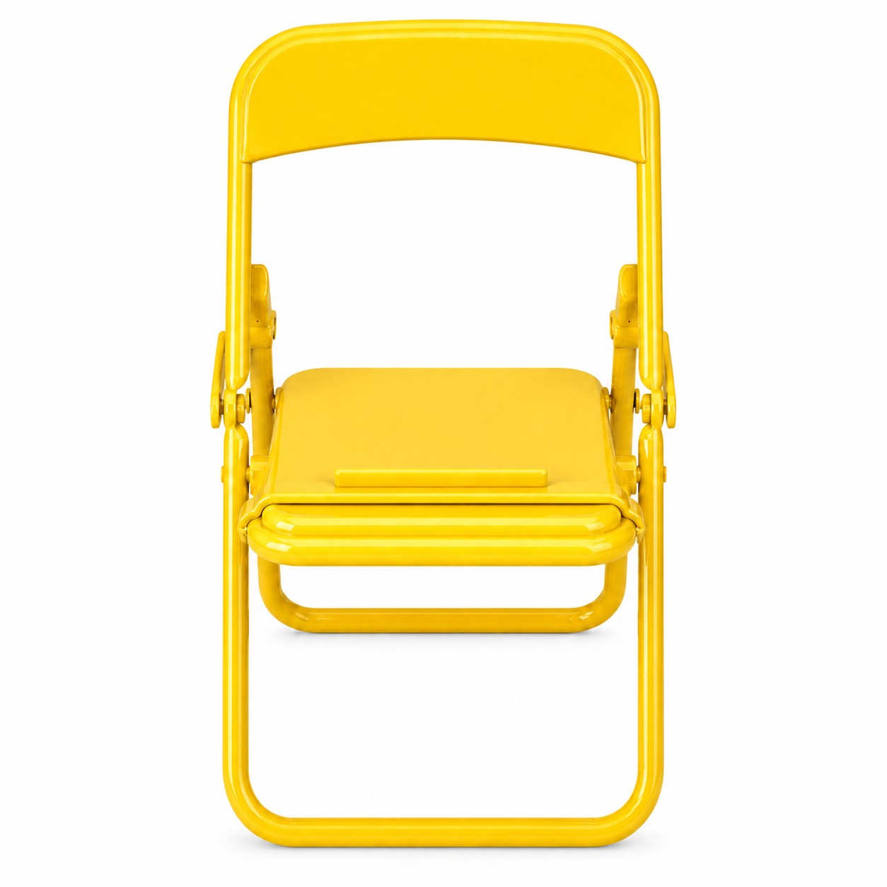 Mini Foldable Chair Phone Holder — Yellow