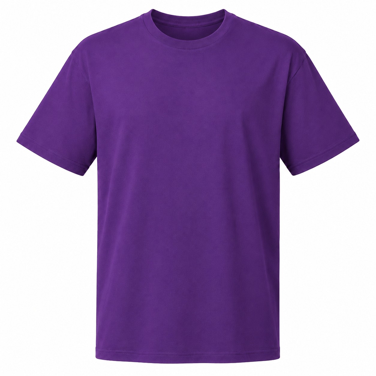 Men's Colorblock Polyester Quarter-Zip Pullover — Purple