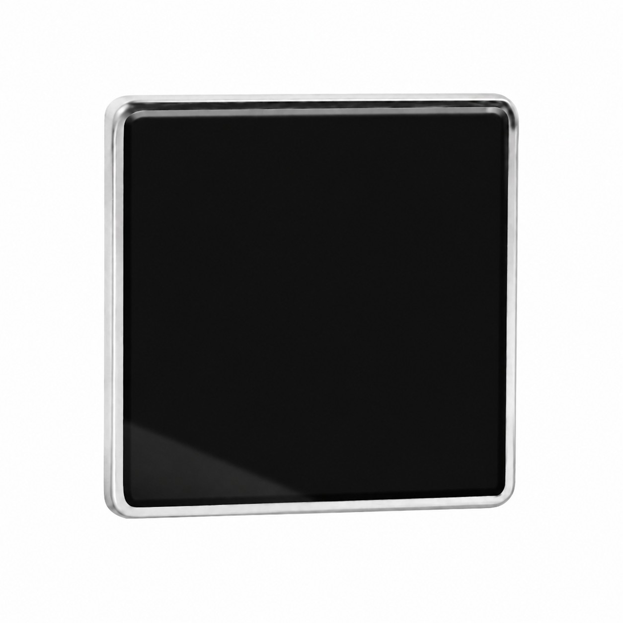 Epoxy Dome Zinc Alloy Pin — Black