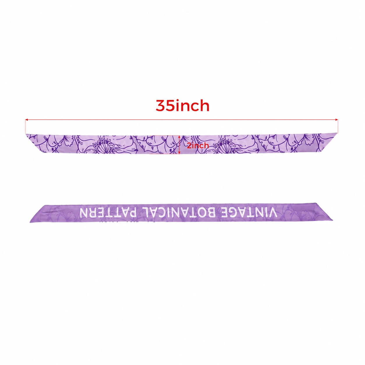 50D Polyester Smooth Surface Scarf — Purple