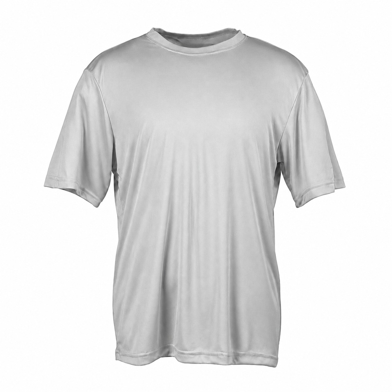Men's Polyester Athletic T-Shirt — Silver