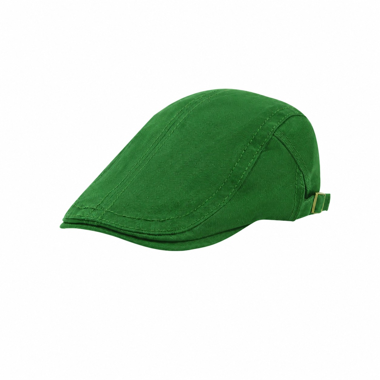 Cotton Ivy Flat Cap — Green