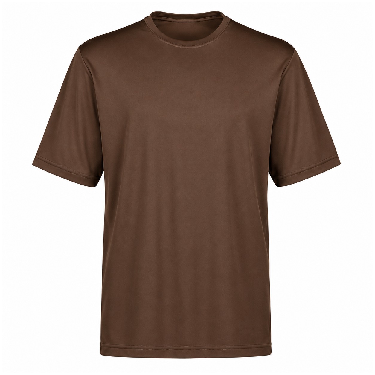 Recycled Polyester Stretch Quarter-Zip Pullover — Brown