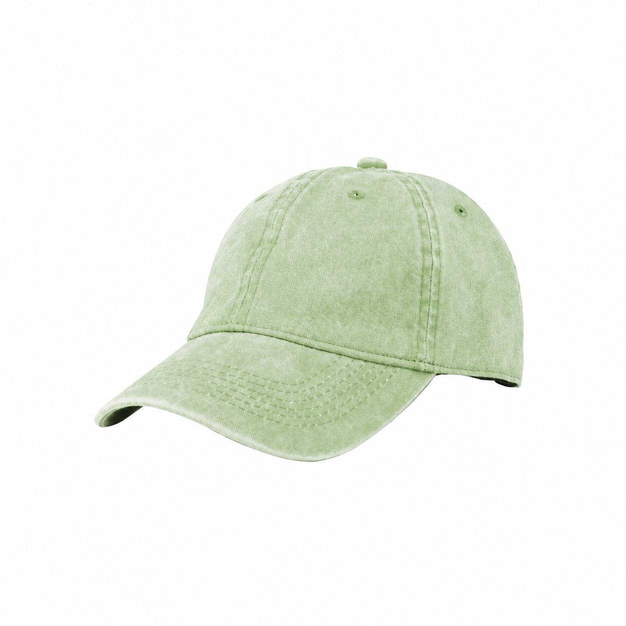 Cotton Baseball Cap — Light Green