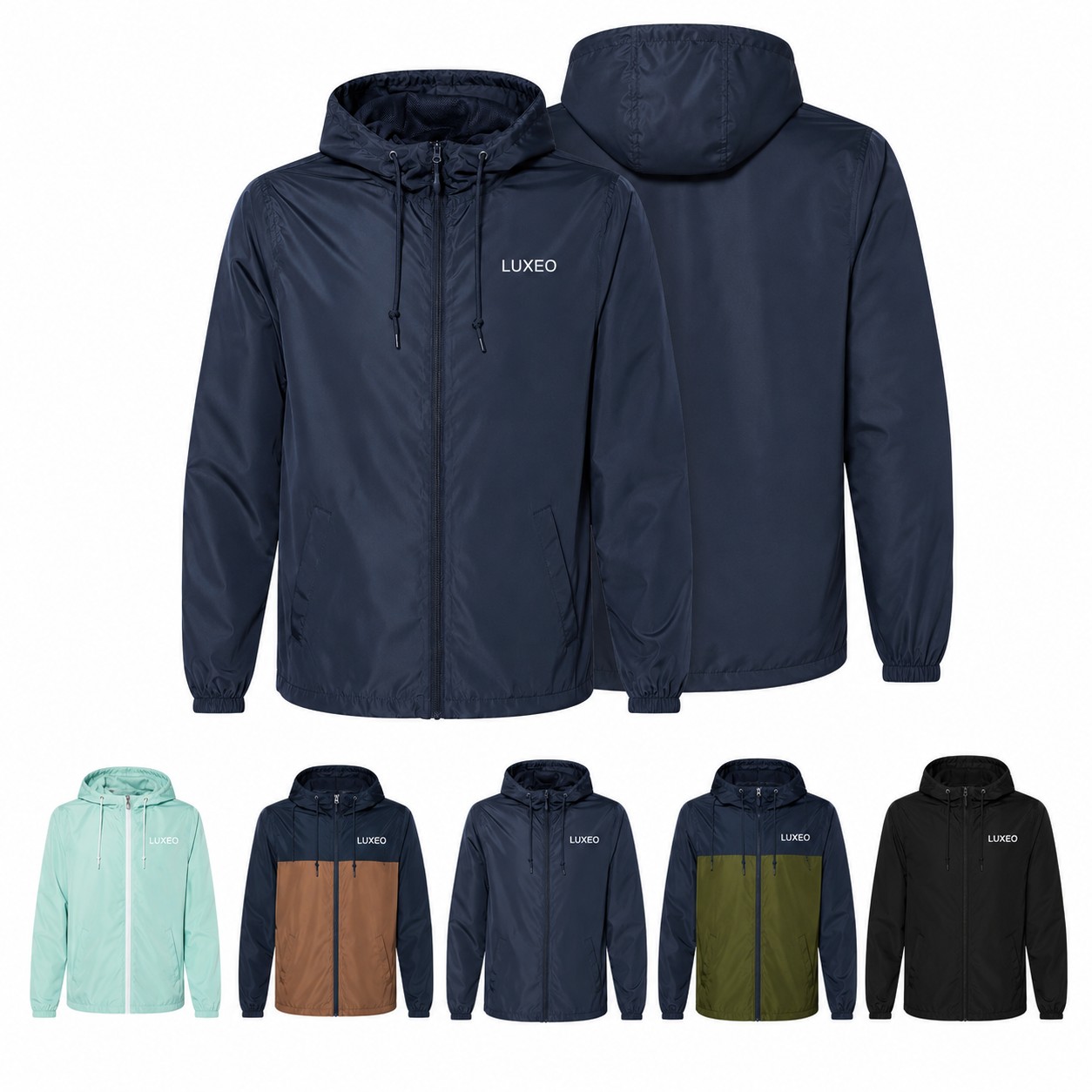 Polyester Hooded Wind Jacket