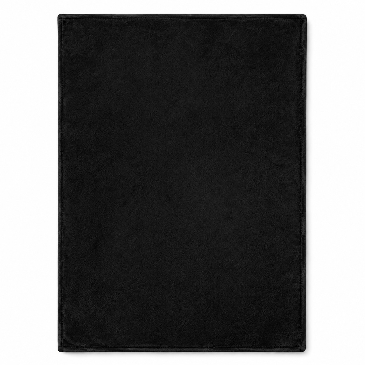 Soft Flannel Travel Blanket — Black