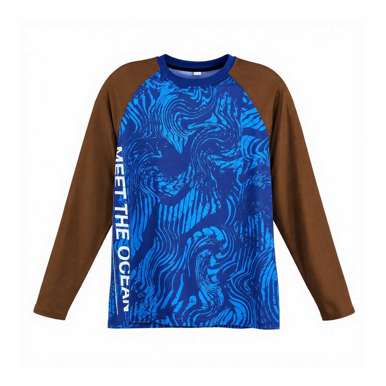 Unisex Long-Sleeve Fishing Shirt — Brown