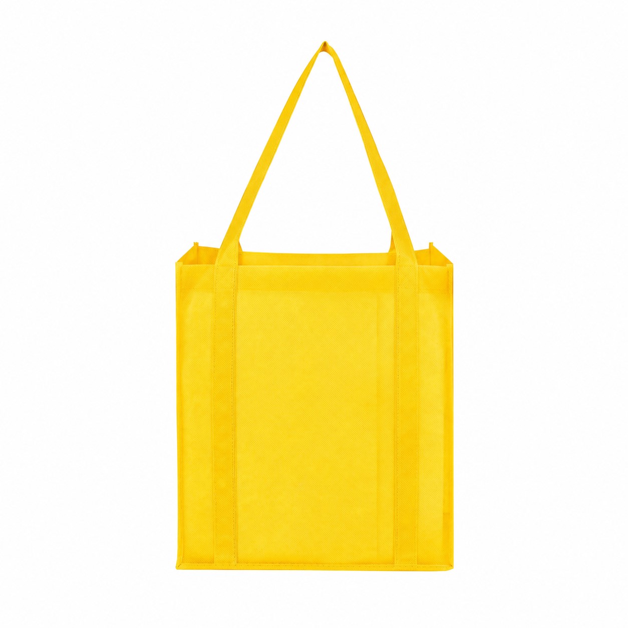 Grocery Reinforced Handles Tote Bag — Yellow
