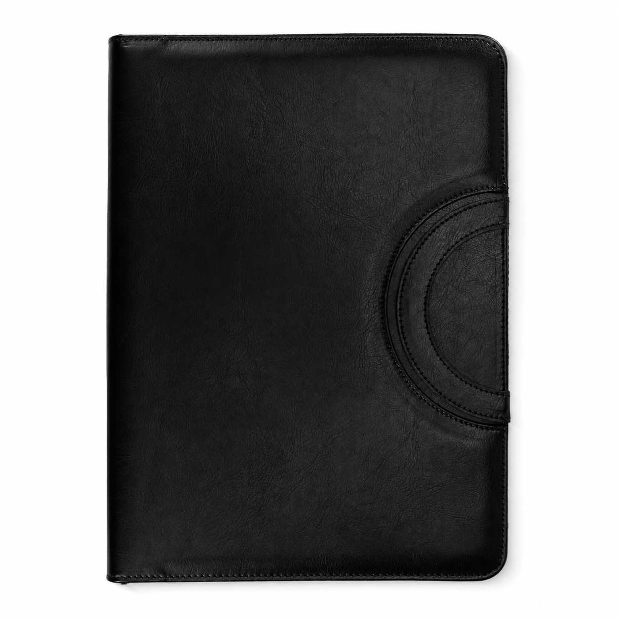 PU Padfolio With Writing Pad — Black