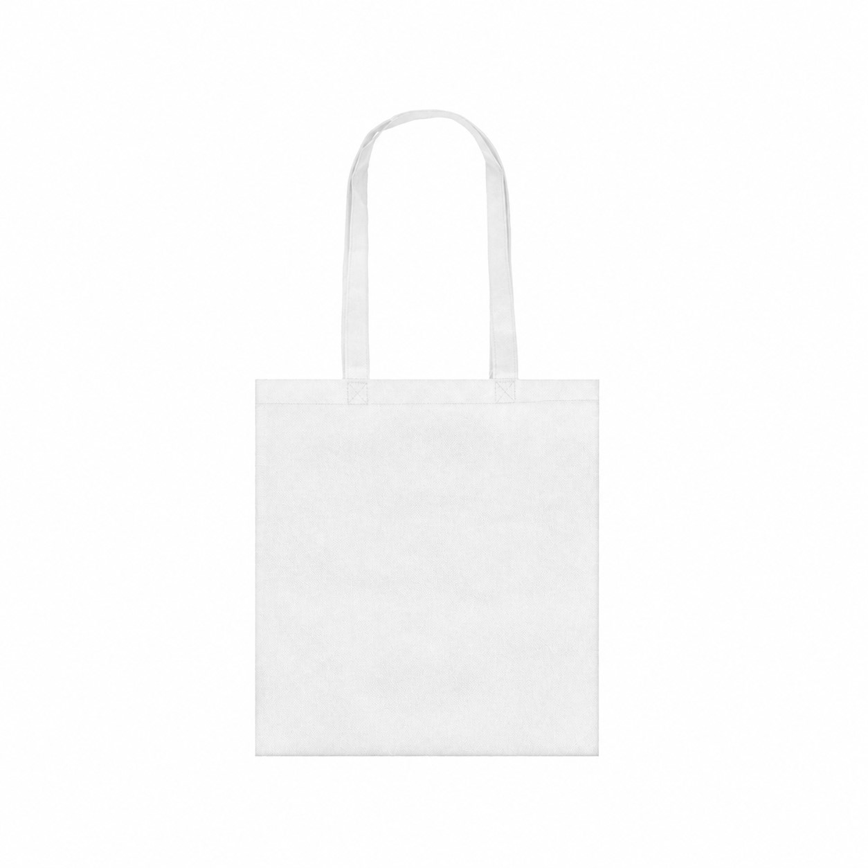 80GSM Non-Woven Reinforced Handles Tote Bag — White
