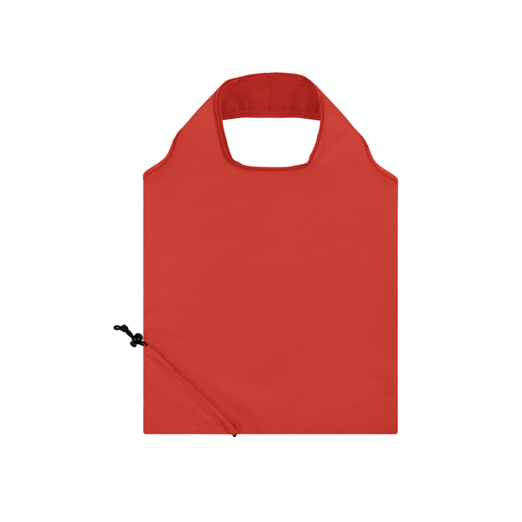 210T Polyester Foldable Tote with Drawstring Pouch — view 2