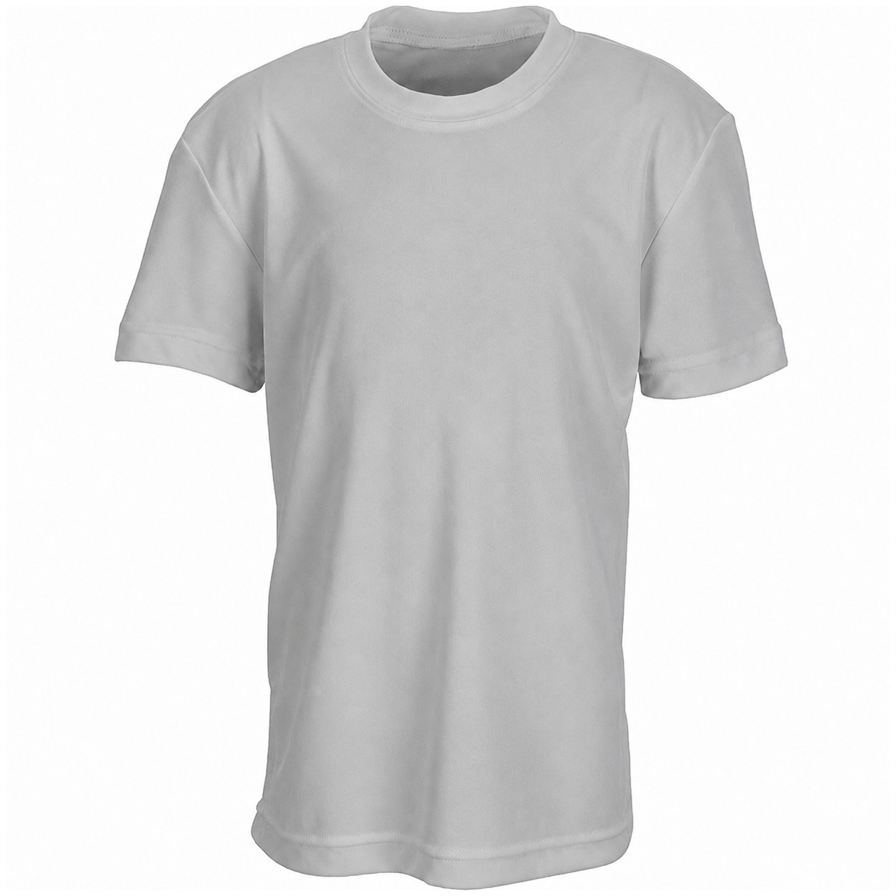 Youth Interlock Performance Shirt — Silver