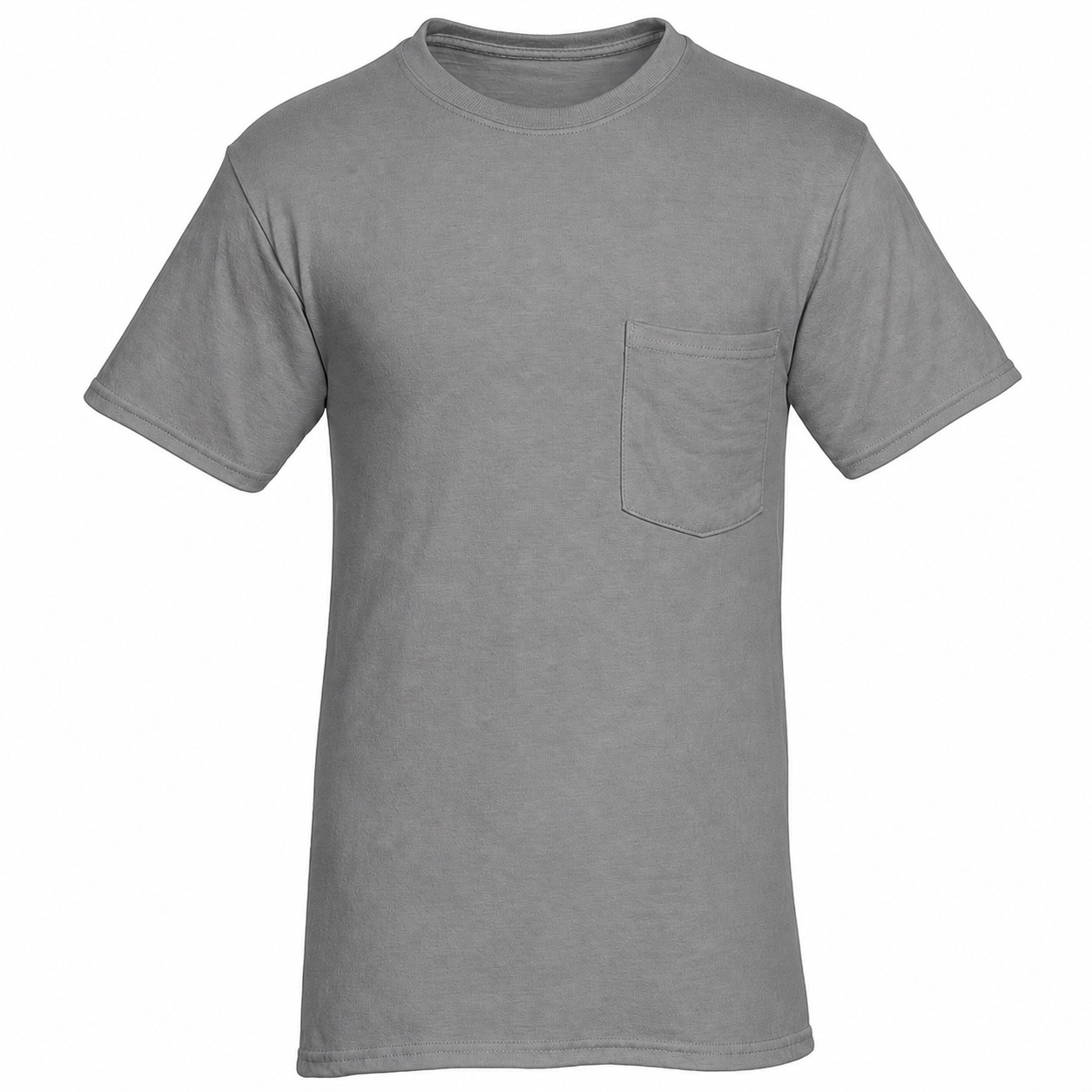 Moisture Wicking Pocket Tee — Gray