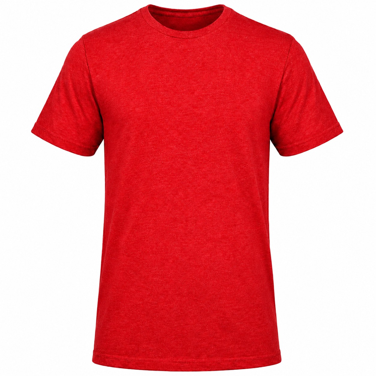 Ringspun Cotton Polyester T Shirt — Red