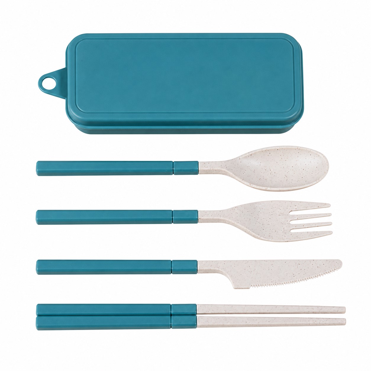 Wheat Straw Utensil Set With Case — view 2