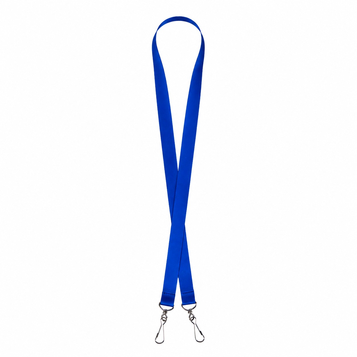Open End Polyester Lanyard — Blue