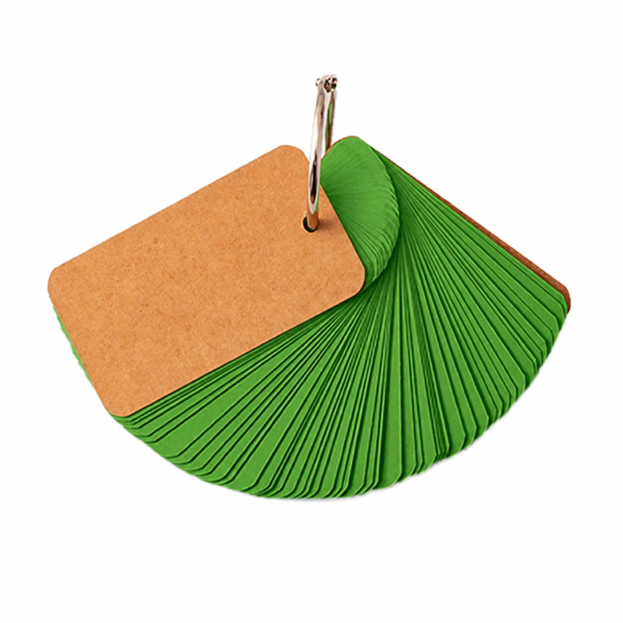 Ring Bound Kraft Notecard Set — Green