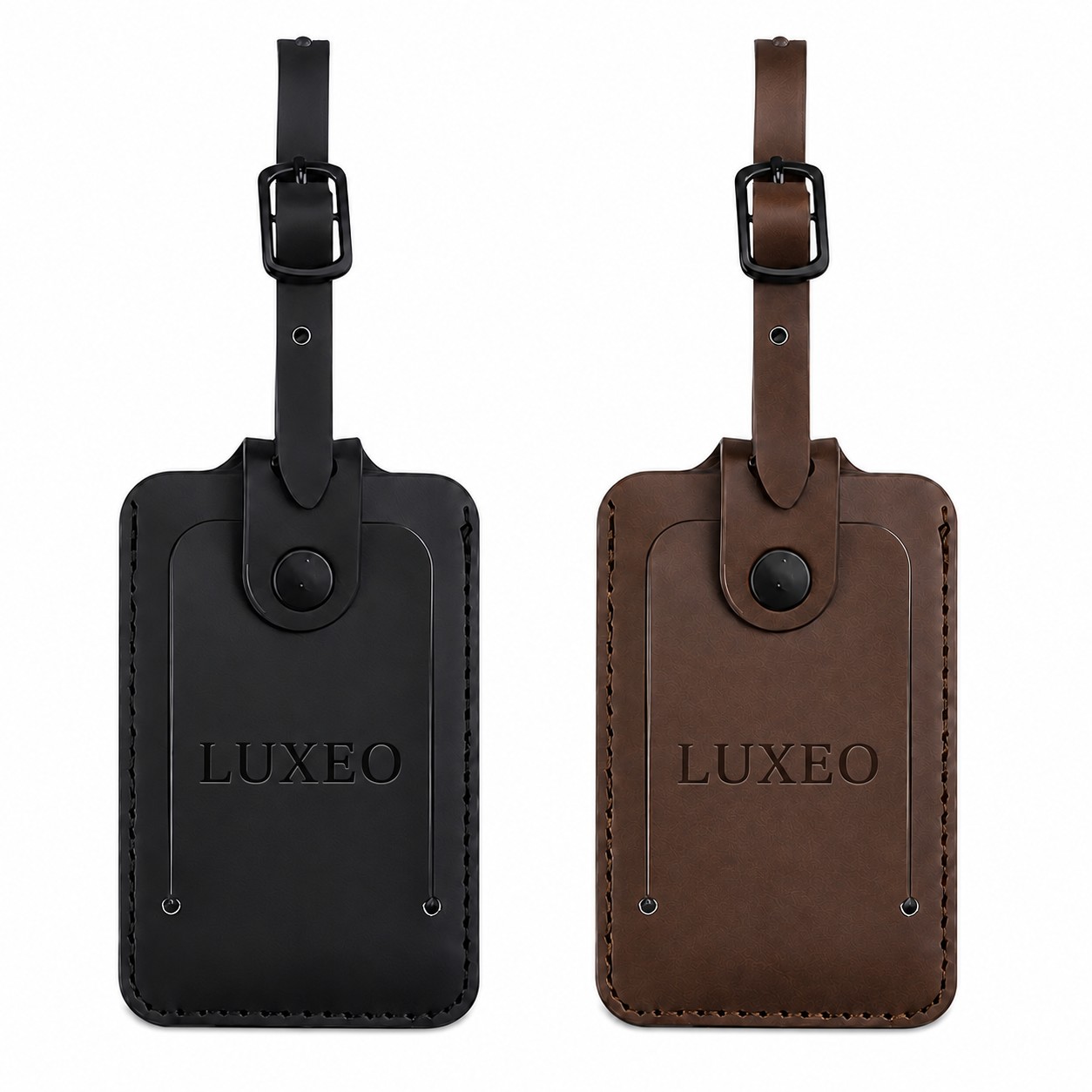Flip Top PU Luggage Tag