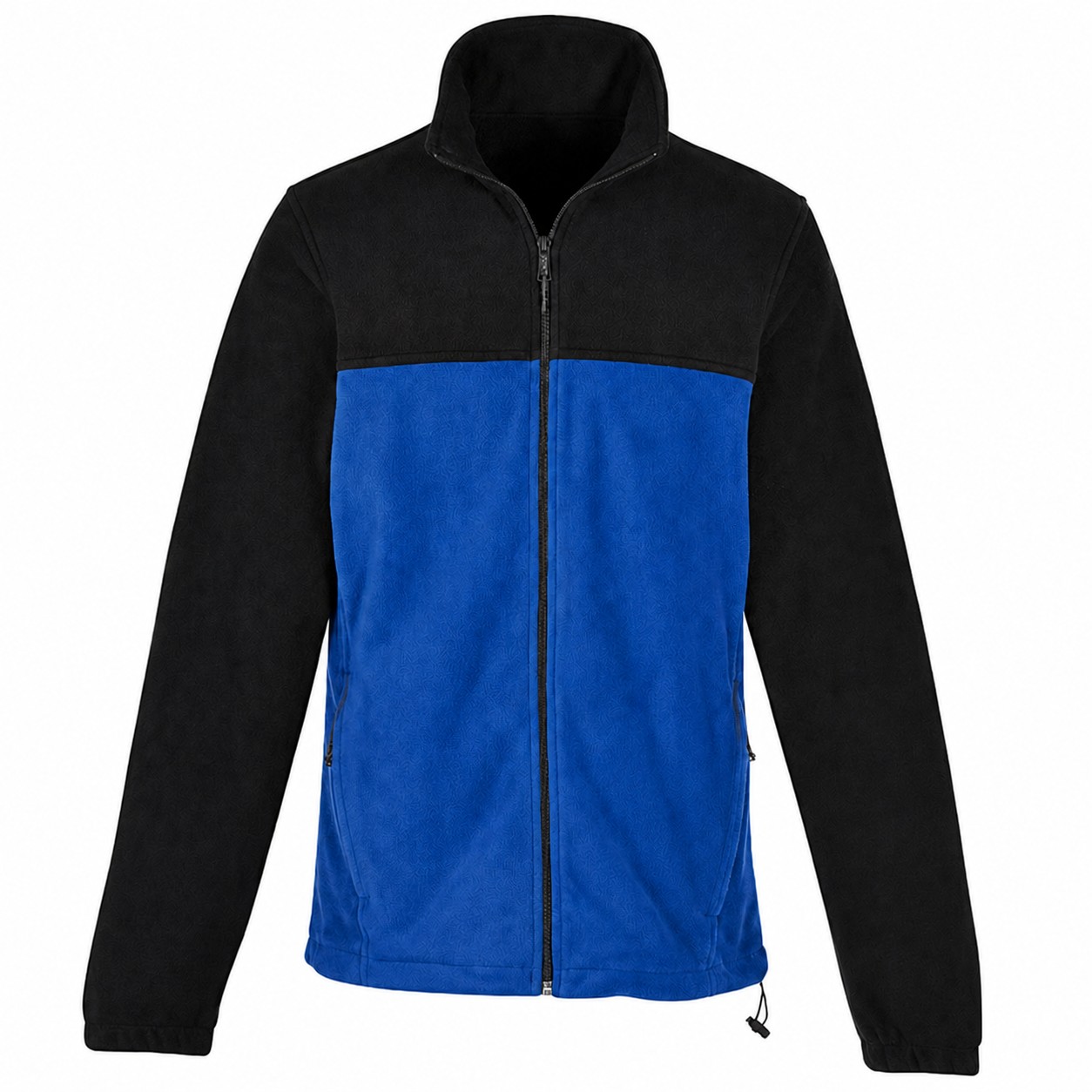 Polyester Full Zip Fleece Jacket — Blue