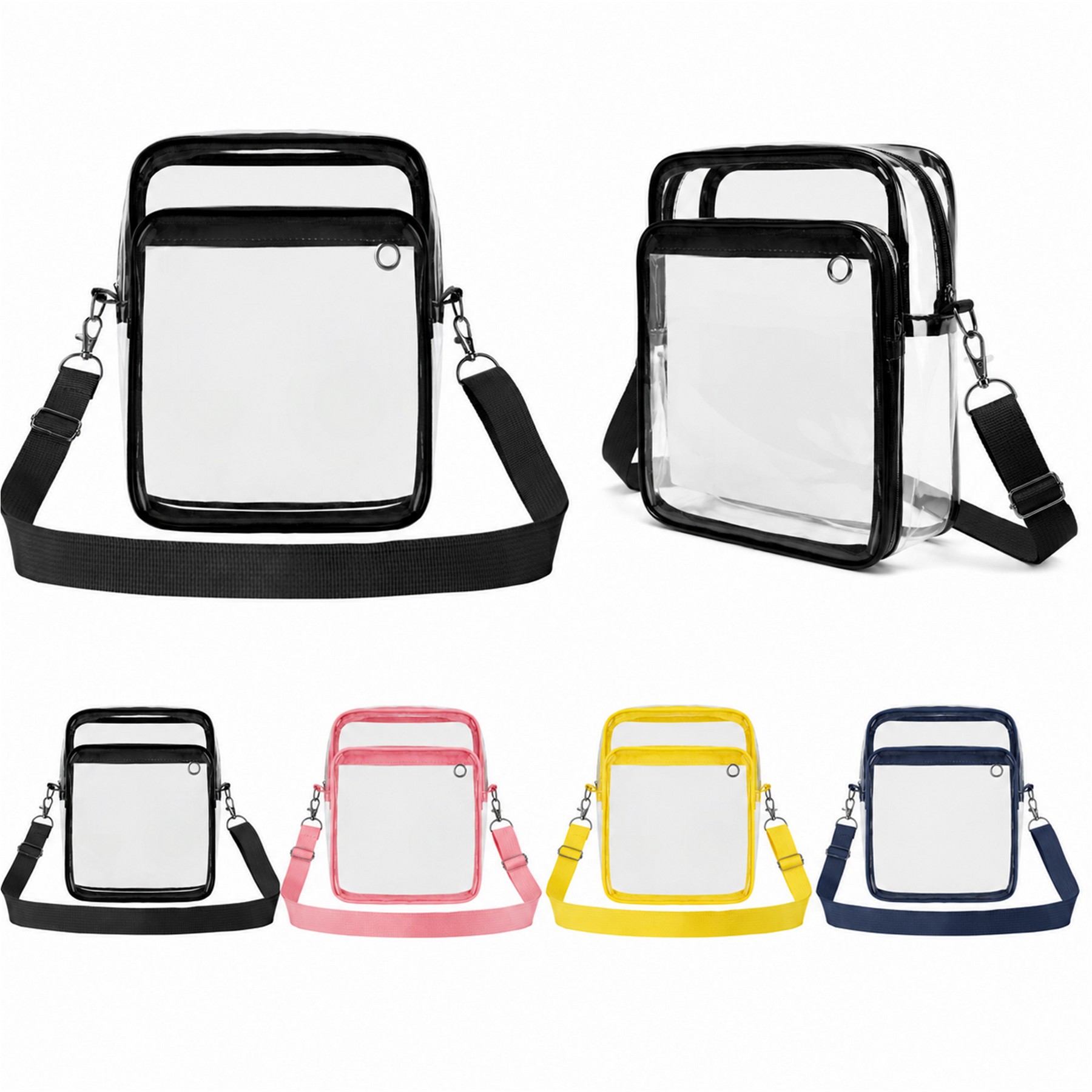 PVC Clear Crossbody Sling Bag