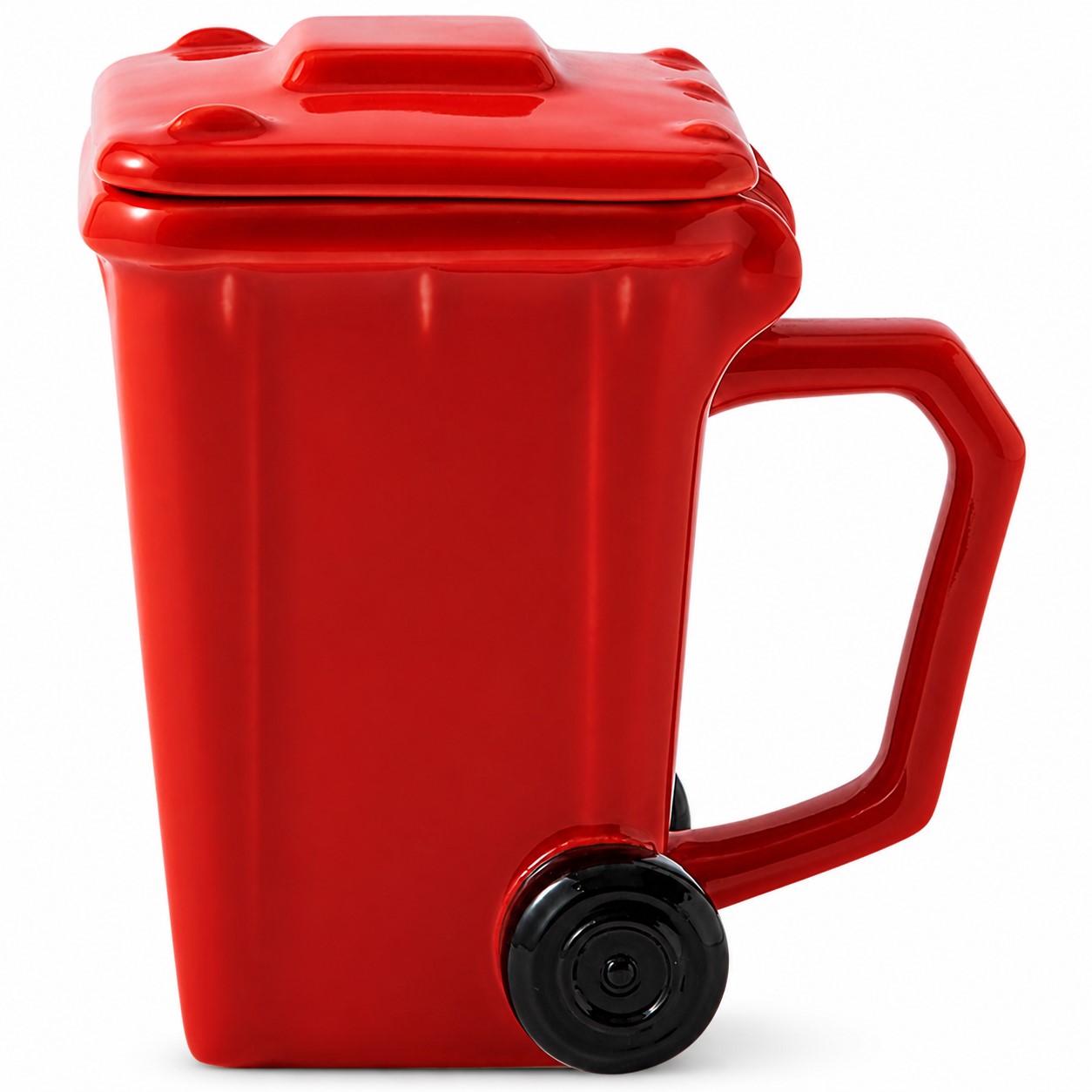 Wheelie Bin Mug With Molded Wheels — view 2