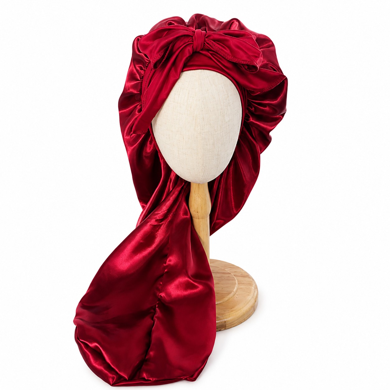 Satin Long Tail Sleep Bonnet