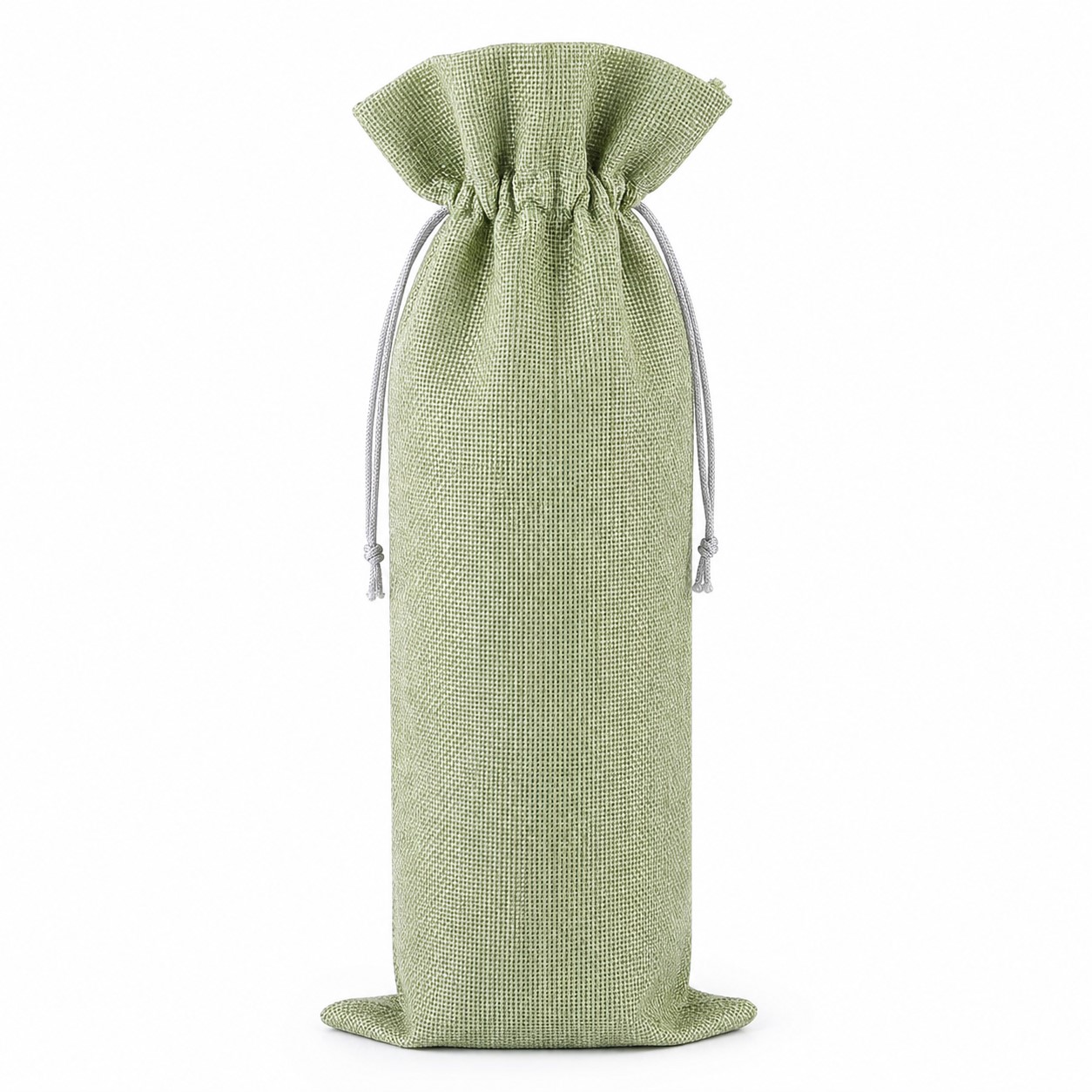 Breathable Fabric Drawstring Wine Bottle Bag — view 2