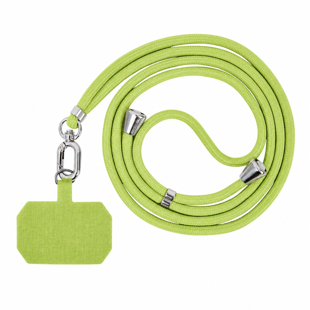 Adjustable Phone Lanyard Tether — Lemon Green