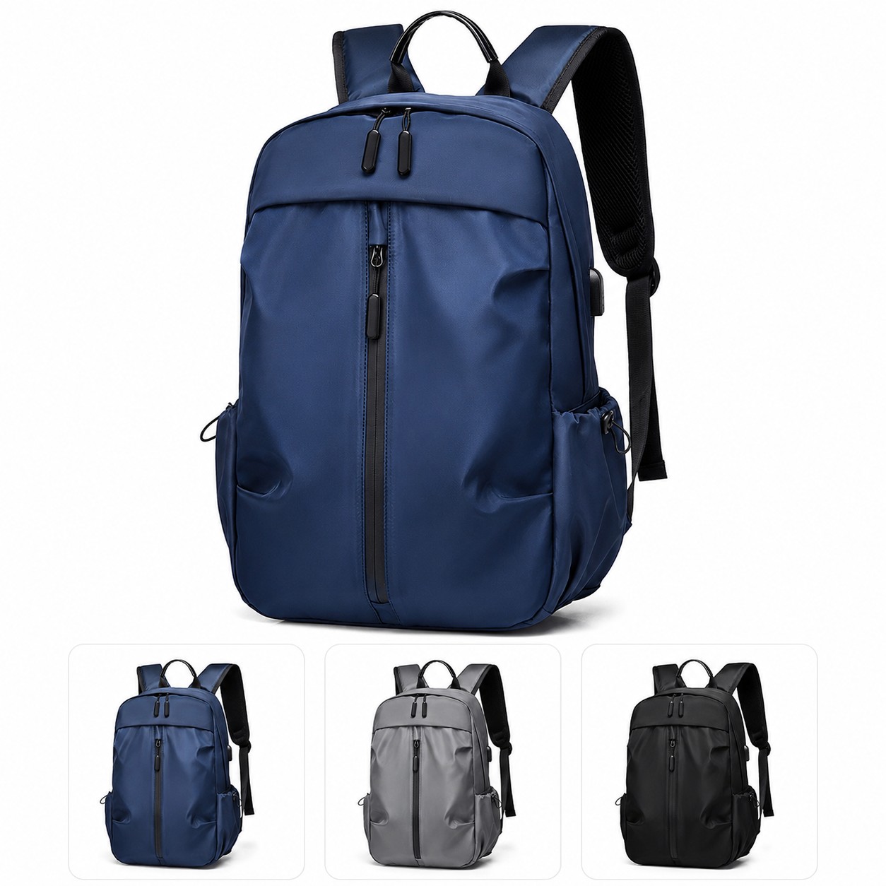 Polyester Travel Backpack With Charging Port