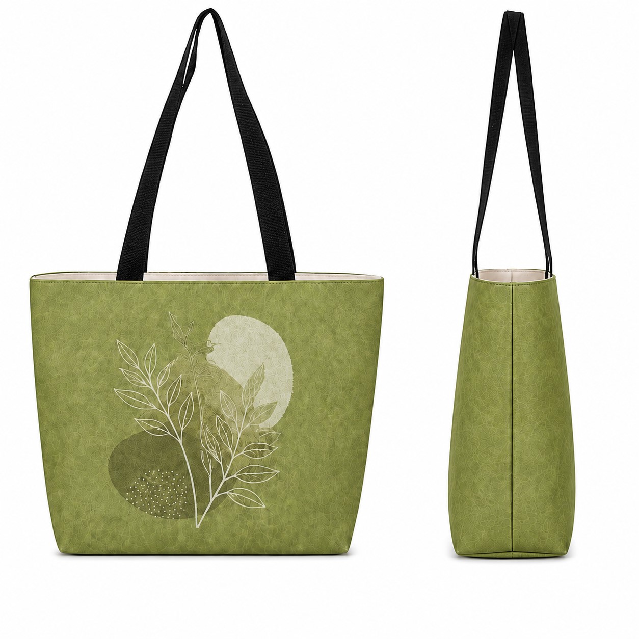 Lightweight Water-Resistant Tote With Shoulder Straps