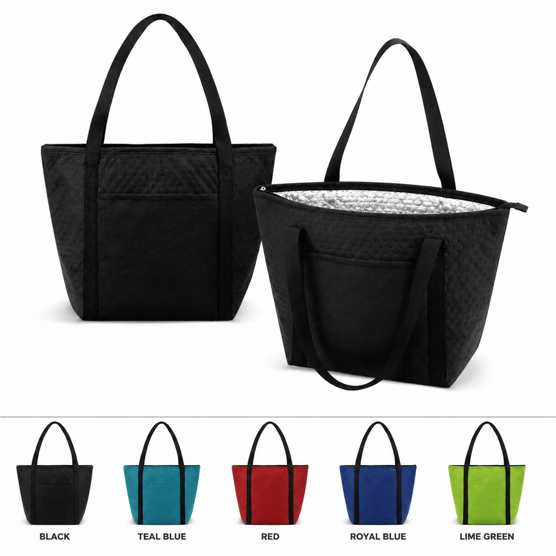Zipper Roomy Cooler Tote