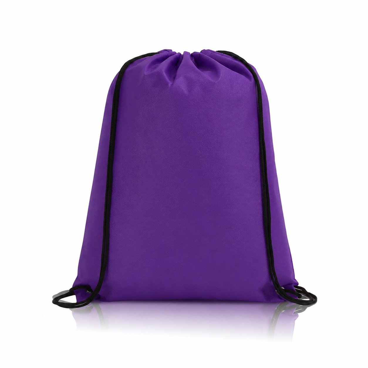 80GSM Non-Woven Drawstring Bag — Purple