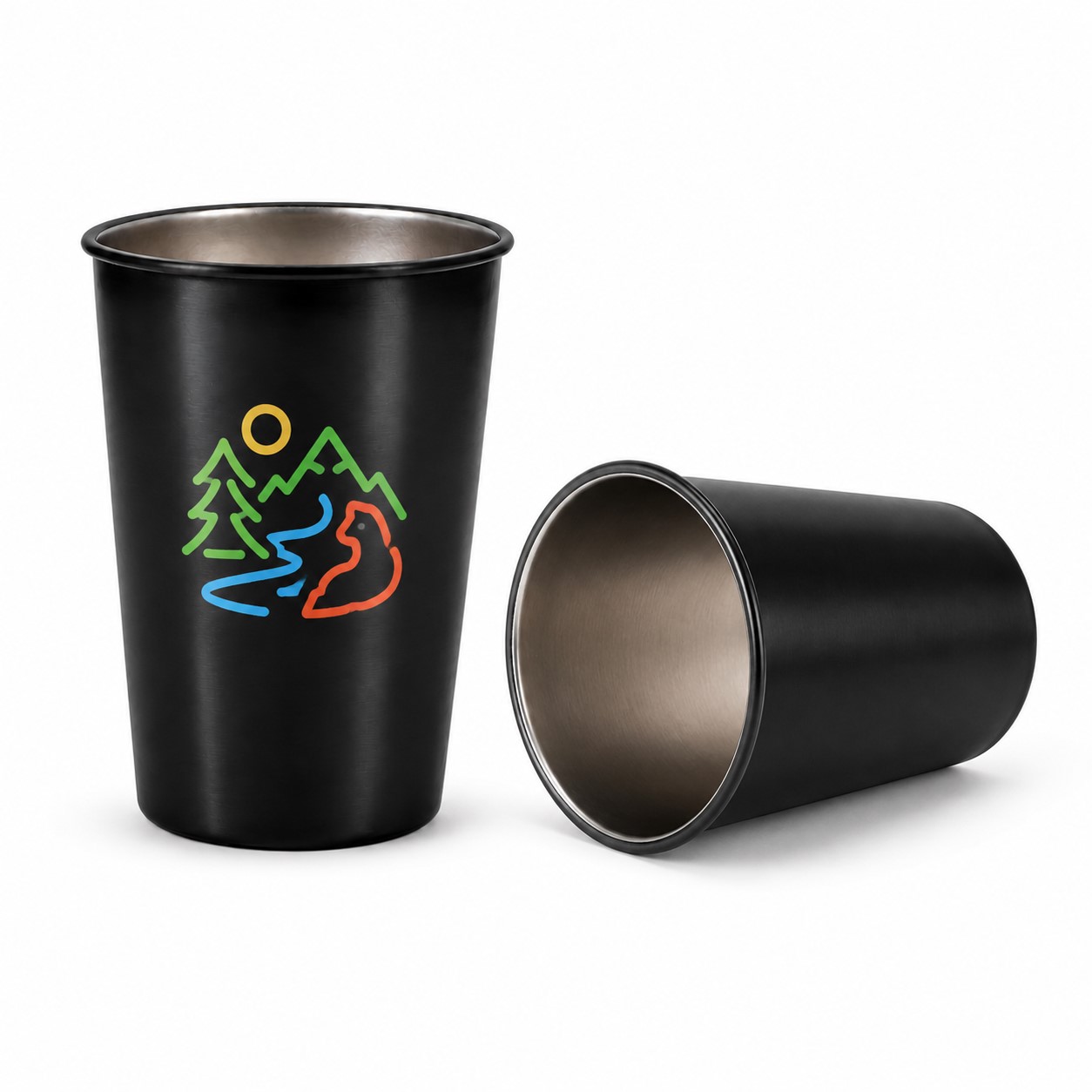 16 Oz Reusable Stainless Steel Pint Cup