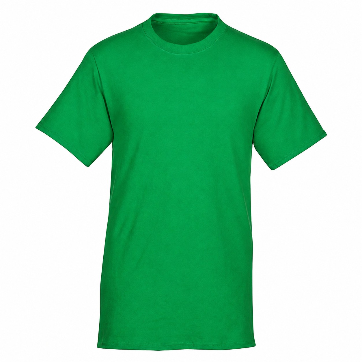 5.4-Ounce Cotton Crewneck Shirt — Green