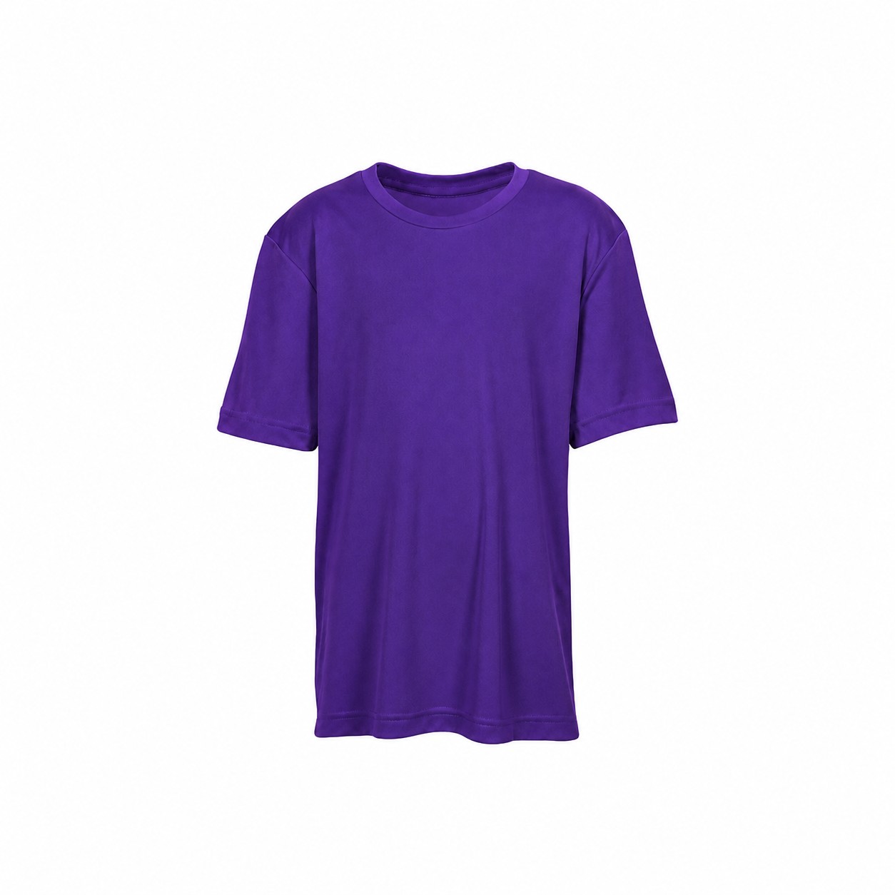 Youth Polyester Performance T Shirt — Purple