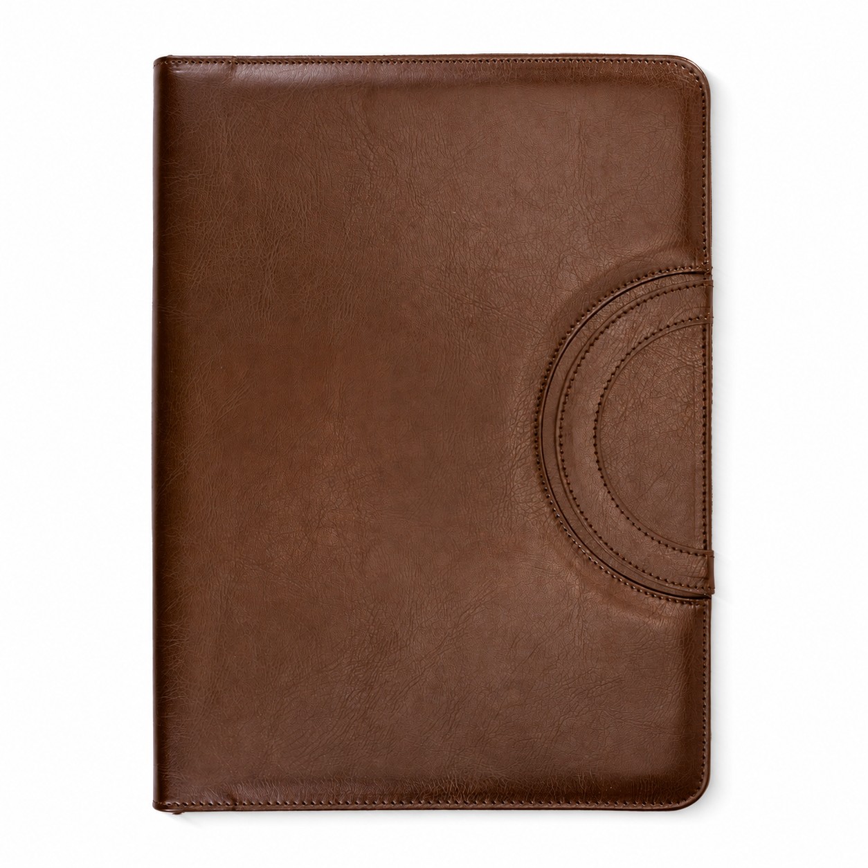 PU Padfolio With Writing Pad — Brown