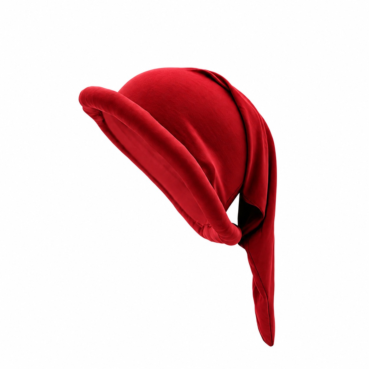Polyester Dwarf Party Costume Hat — Red