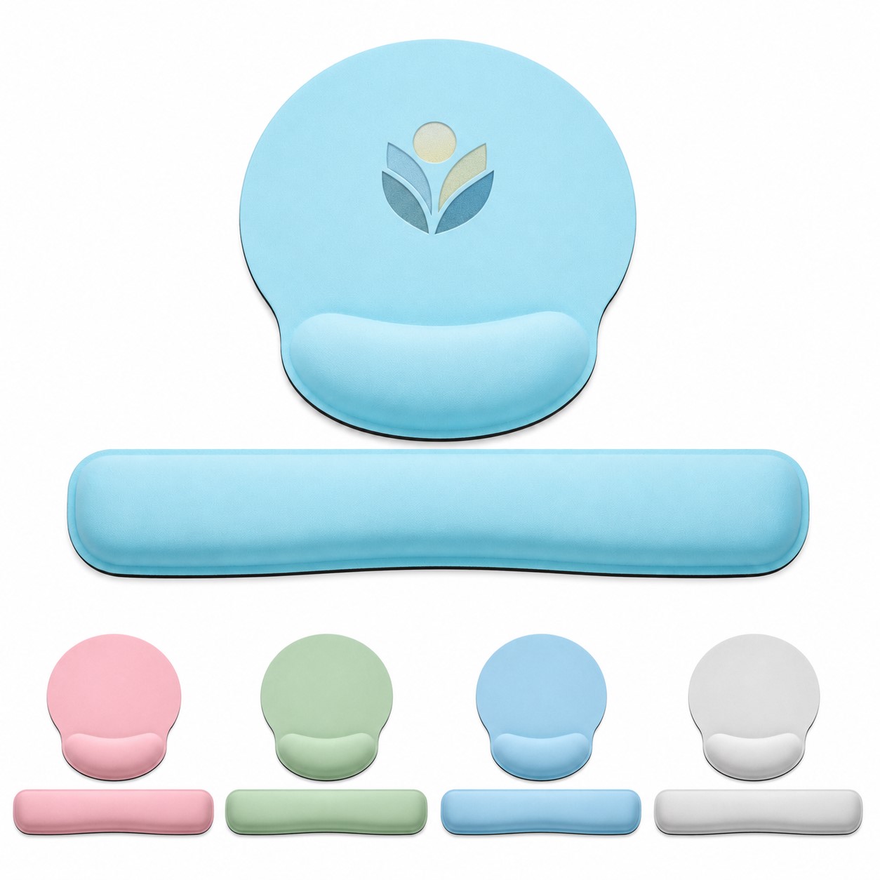Memory Foam Keyboard And Mouse Support Set