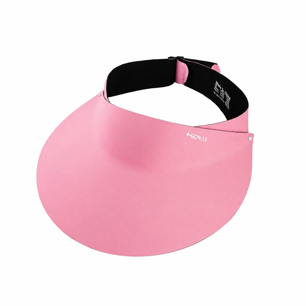 Foldable Polyester Open Crown Sun Visor — Pink