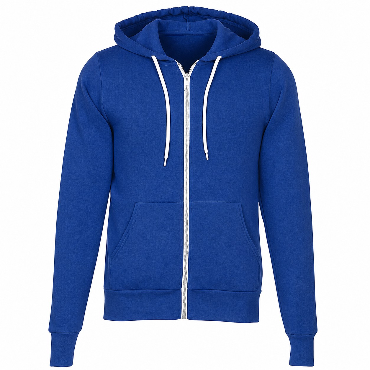 Ringspun Cotton Polyester Zip Hoodie — view 2