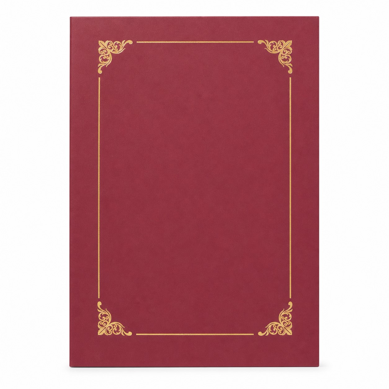 Hot Stamped Paper Certificate Presentation Folder — view 2