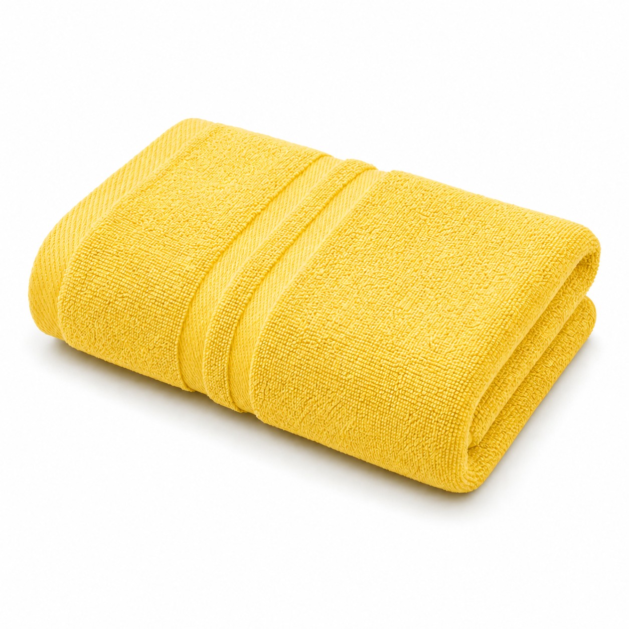 Cotton Bath Towel Set — Yellow